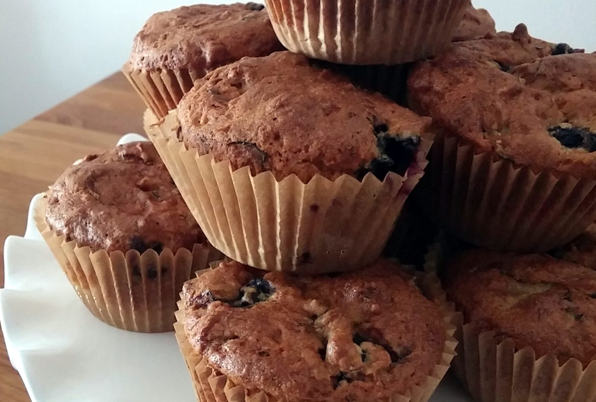 Blueberry Zucchini Muffins Treats Without Wheat